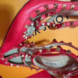 Valentino Pink Studded Flats